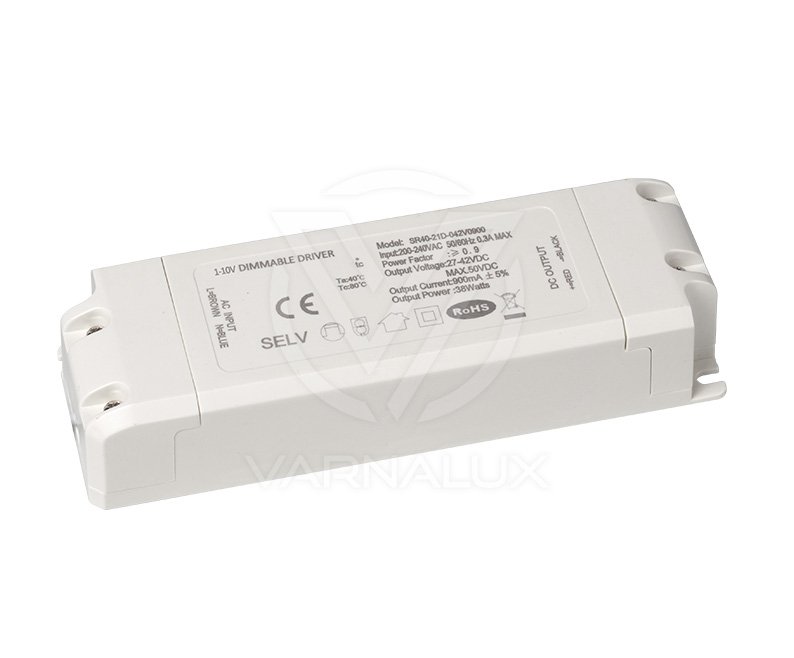 Varnalux 1-10V dimbaar driver voor LED panelen 36W