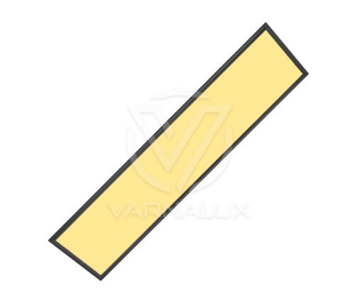 Varnalux LED Backlit Panel 120×30 Black Frame 3CCT Switch (3000K/4000K/6000K) - Afbeelding 4