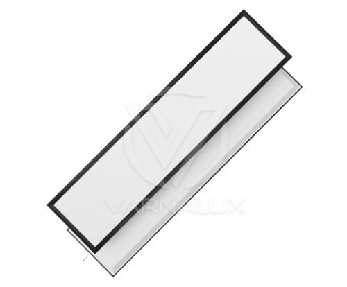 Varnalux LED Backlit Paneel 120×30 Zwart Frame 3CCT-schakelaar (3000K/4000K/6000K)