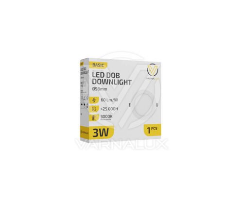 Varnalux LED Slim Downlight DOB Basic 3W (85mm cutout) - Afbeelding 4