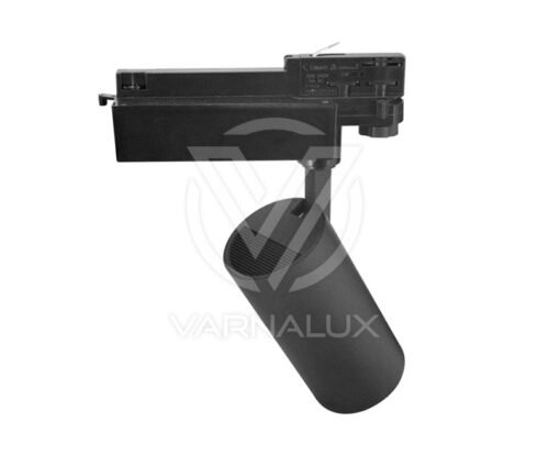 Varnalux LED Tracklight 10W OSRAM driver and Philips chip, black - Afbeelding 2