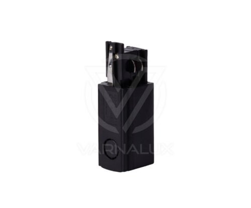 Varnalux Voedingsconnector van 4‑bedrade 3‑fasen Geleidingsrail zwart