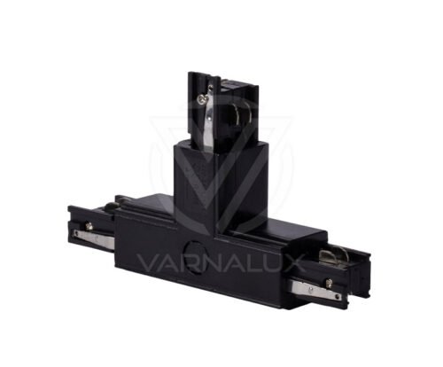 Varnalux "T" shape square 4 wired 3-phase connector Black